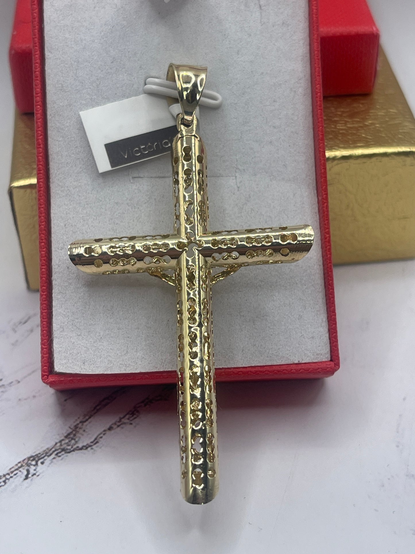 Cross Jesus Cx Bamboo Pendent 10k