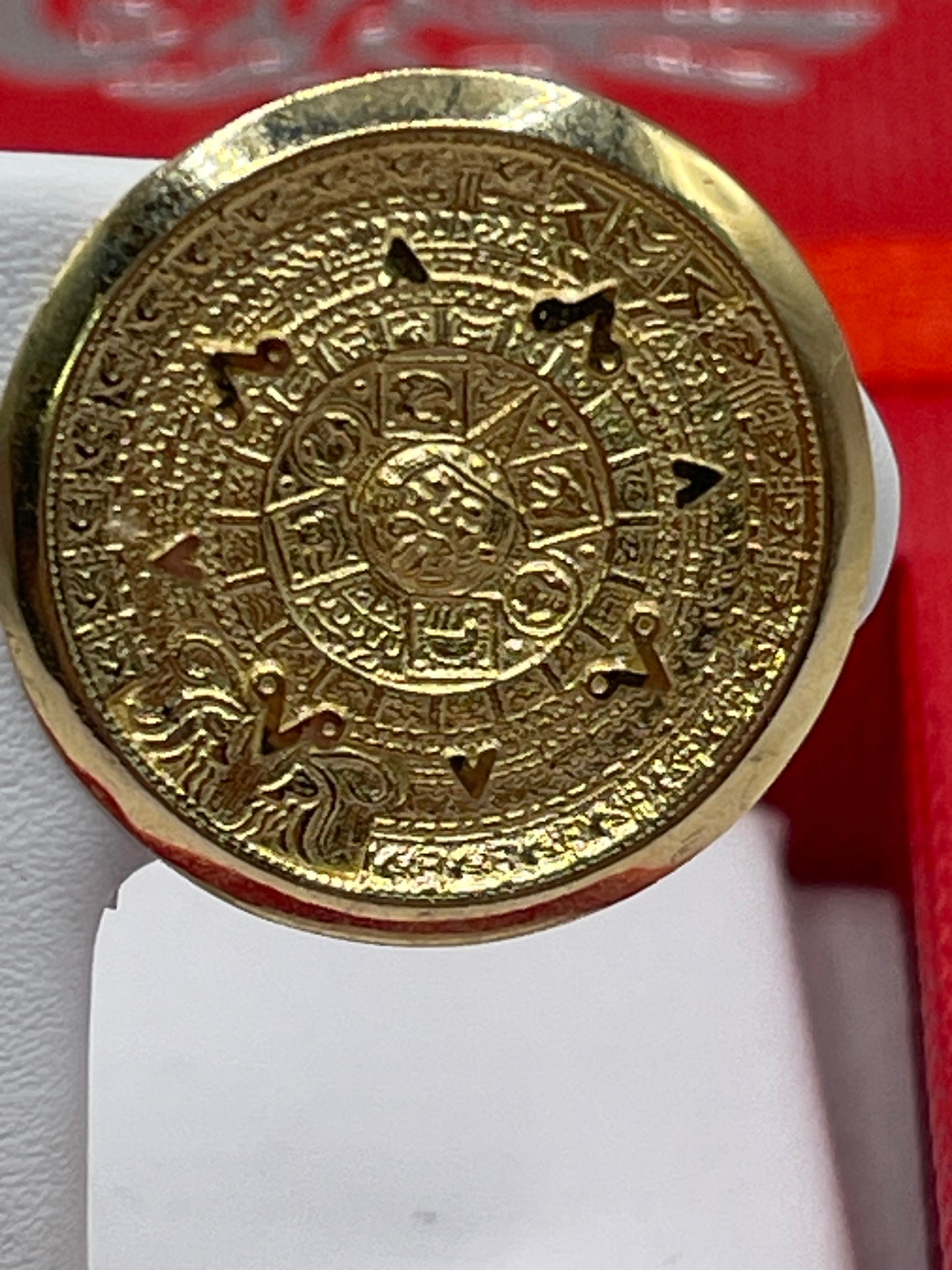 Calendario Azteca Earrings 10k