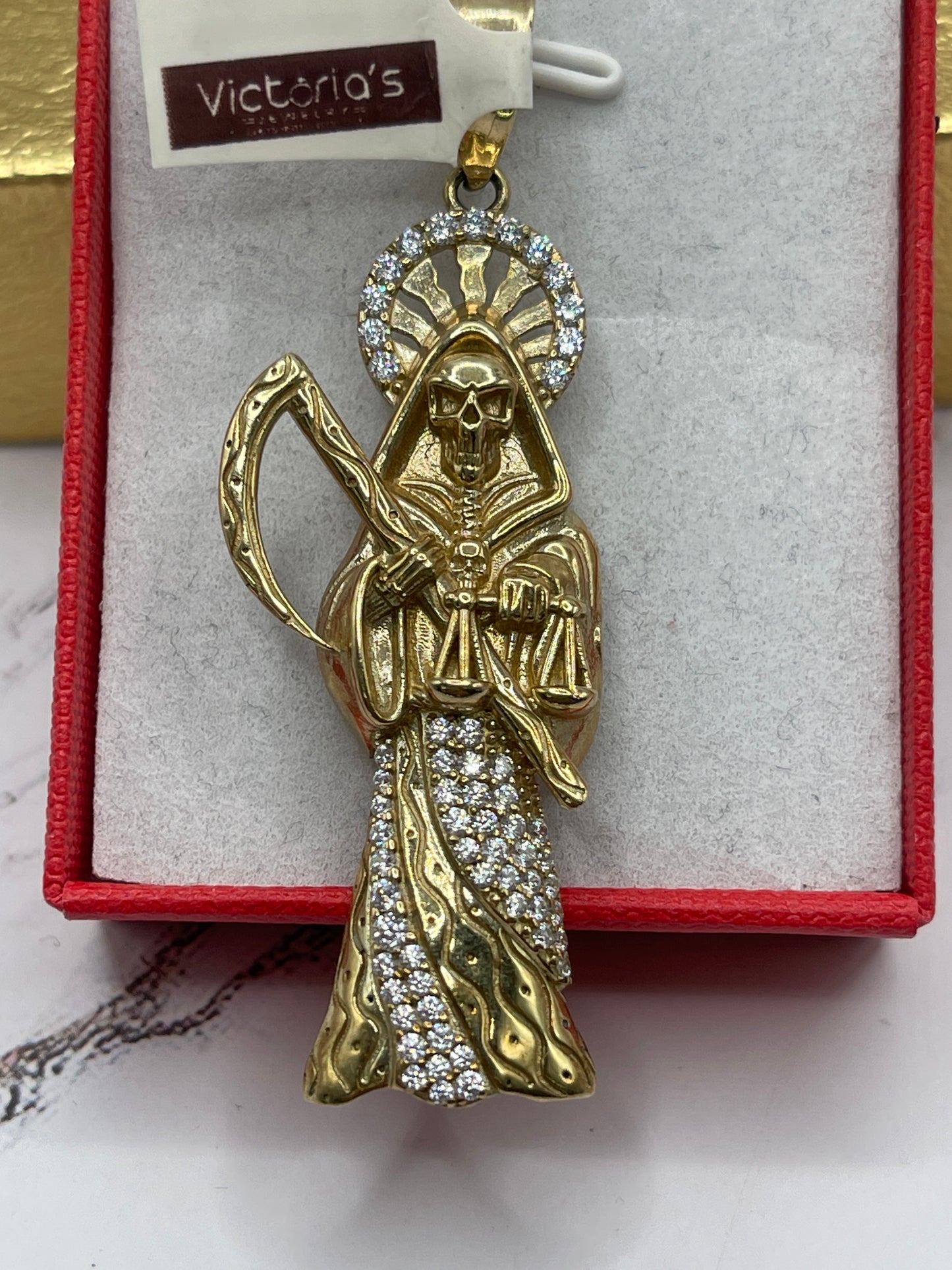St Muerte Cz Pendent 10k