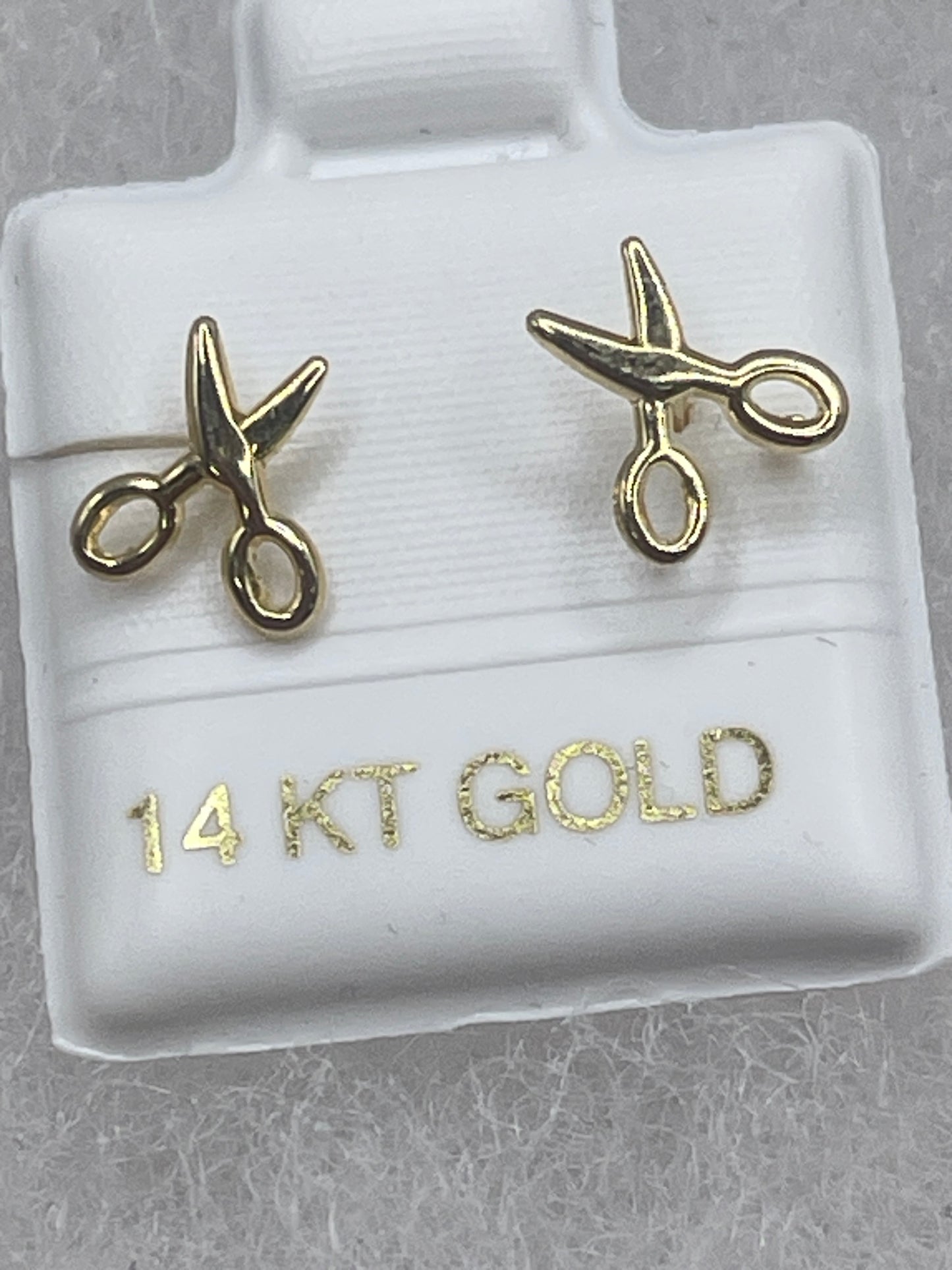 Scissors Earrings 14k