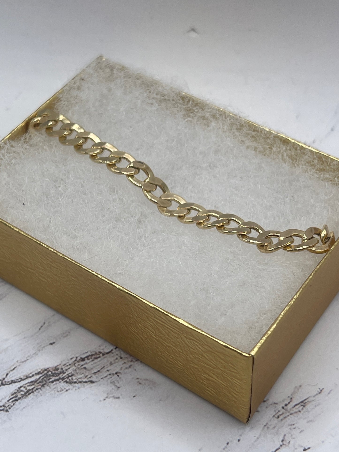 Cuban Hollow Bracelet 10k